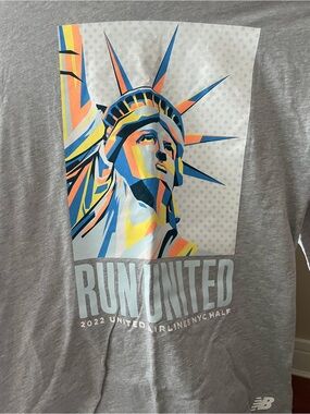 New Balance Gray Logo Crewneck Tee